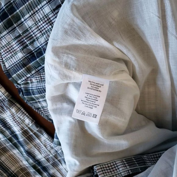 VERONICA BEARD Valle Plaid Minidress Navy Green & White Plaid Women's Size 6 - Picture 15 of 15